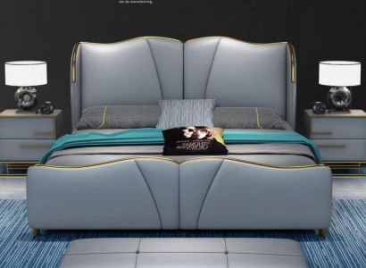 Bett Möbel Design Betten Doppelbett Luxus Schlafzimmer Holz neu